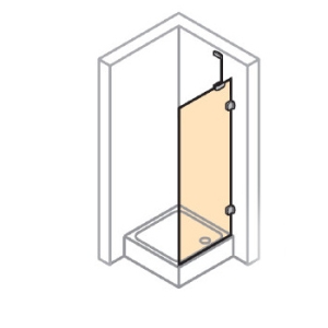 Боковая стенка (SW) для распошной двери с неподвижным сегментом (STS mfs) 1000мм GT 1405 092 321